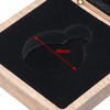 COSISO Walnut Wood Pocket Watch Box Portable Single Pocket Watch