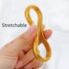 Salircon Gold Bangle Bracelets Set Stackable Gold Stretch Bracelets for