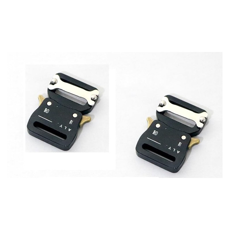 2 Pack Metal Quick Release Buckles, Adjustable for Backpack Strap