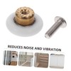 WOONEKY Bathroom Accessories 4pcs Curved Shower Door Roller Replacement Parts
