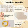 Daxilonyz Gold Glitter “Soon to Be Mr & Mrs” Banner,