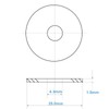 Washers Metal M4, Washers Stainless Steel MeHurr 20 Pieces, Penny