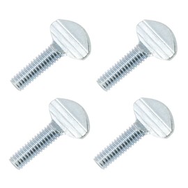 TERF® M6 X 10mm Thumb Screw Wing Bolt M6 (6mm) X 10mm Steel Spade Head No Shoulder Thumb Screw Bolts - Pack of 4