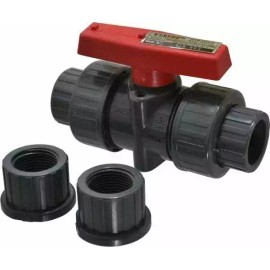 Legend Valve 3/4" Pipe, Full Port, PVC True Union Design Ball Valve Inline - ...
