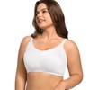 POKARLA Bras for Women Seamless Wireless Full-Coverage Adjustable Straps Stretchy