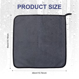 2 Pcs Bathroom Drying Cloth, Microfibre Car Cleaning Cloths,Fast Dry Towel Bathroom DryingCloth,Microfibre Cloth Shower Cloth For Car Detailing, Hair, Bath, Shower, Window, Glass, Gym (Dark Gray)