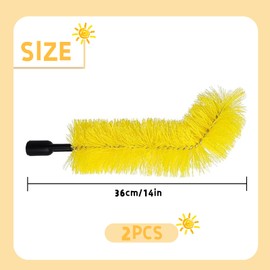 Pack of 2 Cleaning Brush for Gutters, 36 x 15 cm, Roof Protection Cleaning Tools, Gutter Protection, Cleaning Brush for Cleaning Leaves and Dirt from the Floor