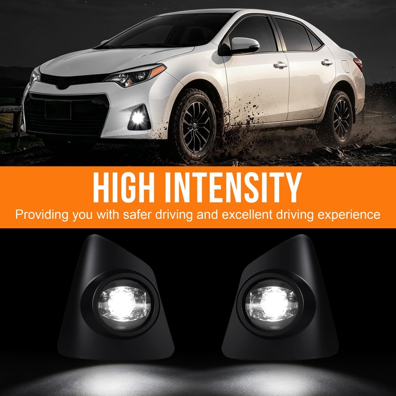 LED Fog Light for 2014-2016 Toyota Corolla S SE,Front Bumper