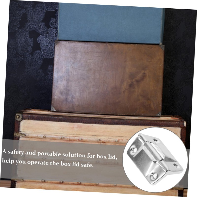 KICHOUSE 6pcs Heavy Duty Box Hinge for DIY Projects Case