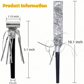 LCPQMZGH 24 Pieces Party Squawkers Christmas Party Blowers Noise Makers for New Year Party Favor Supplies, Silver