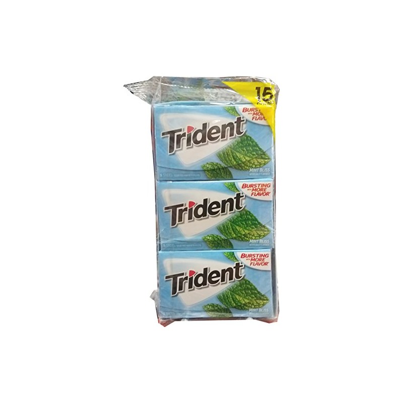Trident Mint Bliss Bubble Gum, 1 Pound