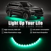 XTAUTO Green 12v 15 Led 30cm Car Flexible Waterproof Underbody