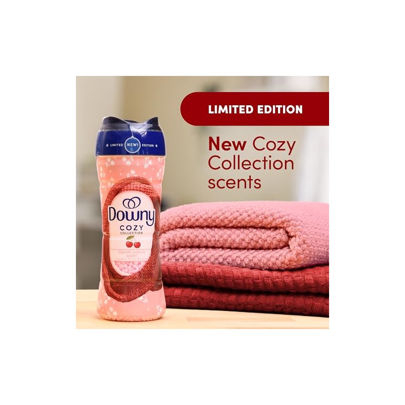 Downy Cozy Collection In-Wash Laundry Scent Booster Beads, Cherry Jubilee