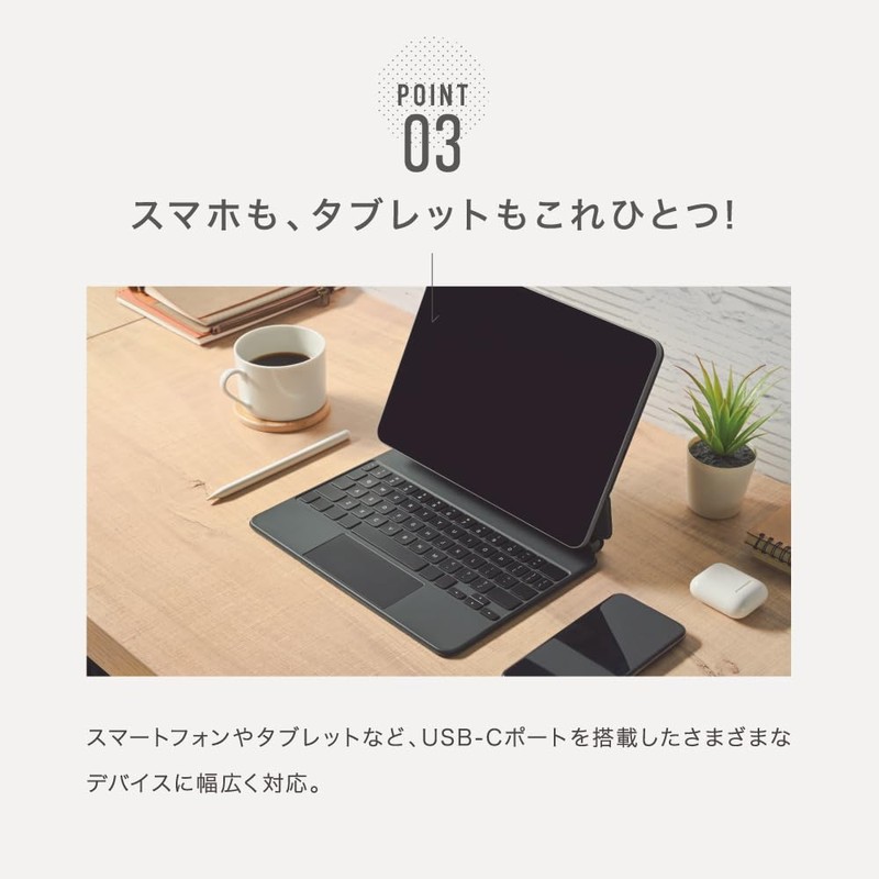Itsuwa Shoji PD20W USB-C Fast Charging Adapter, Compact Size, 4