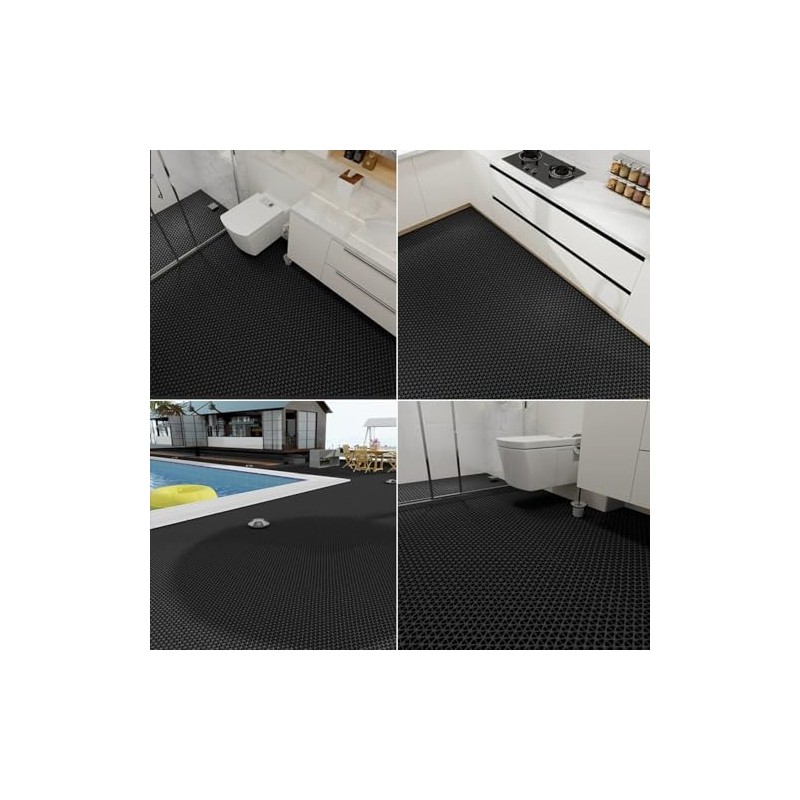 PVC Drainage Floor Mat Non-Slip Commercial Wet Area Mat for
