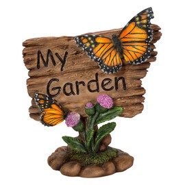 Vivid Arts - My Garden Sign Butterflies Realistic Garden Decoration, MG-BFLY-F, H: 15 cm