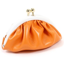 Kitamura PH0759 Coin Purse, Orange/White [Yellow] 42901