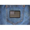 Ivamis Black White and Reflective US Flag Patch- 3x2 inch