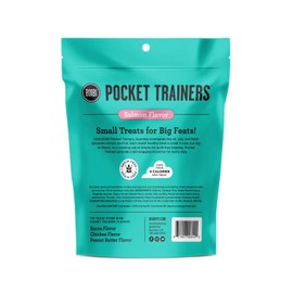 BIXBI Pocket Trainers, Salmon (6 oz, 1 Pouch) - Small Training Treats for Dogs - Low Calorie and Grain Free Dog Treats, Flavorful Pocket Size Healthy and All Natural Dog Treats
