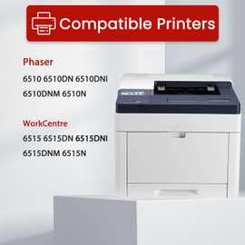 Phaser 6510 WorkCentre 6515 Toner Cartridge 106R03480 106R03690 106R03691 106R03692 Replacement for Xerox Phaser 6510 6510DNI 6510DN 6510N WorkCentre 6515 Printers, 4 Pack 6510 6515 Toner Cartridges