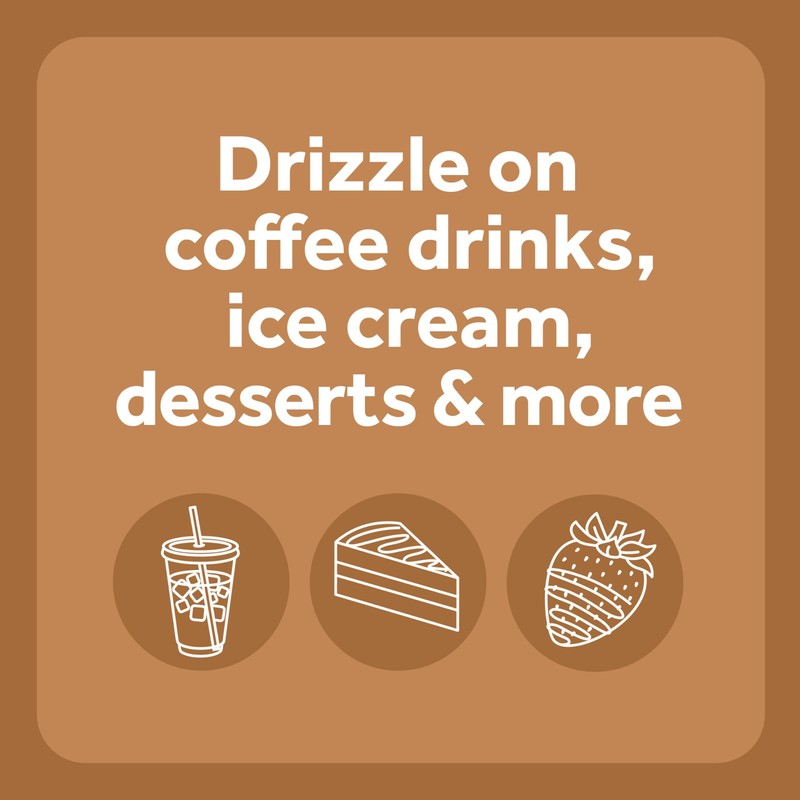 Smucker’s Drizzle Caramel Flavored Syrup, 20 Oz. Squeeze Bottles (Pack