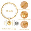 PEALICIOUS PEALICIOUS Chunky Heart Necklace, Gold Chunky Necklace for Women