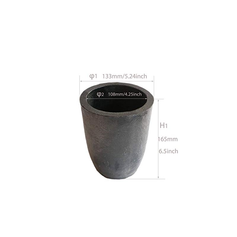OTOOLWORLD 10KG Clay Graphite Crucible Foundry Cup Furnace Torch Melting