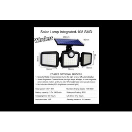 Luz LED Solar Para Exterior Con Sensor De Movimiento Jardin Patio Casa Lampara