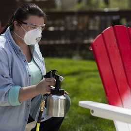 Detail Paint Sprayer Gun - Pattern and Fluid Control Handheld Sprayer w/ 8-ounce Anti-Drip Canister (Campbell Hausfeld DH550000AV)