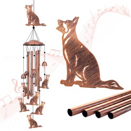 German Shepherd Dog Wind Chimes for Outside,Dog Gifts for Women Men/Memorial/Sympathy/Birthday Gifts Metal windchimes Outdoors/Indoors,Garden Decor,Patio,Home,Porch,Yard Decorations