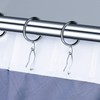 Metal Curtain Hooks, Nydotd Rustproof Steel Plated Zinc Hooks Heavy-Duty