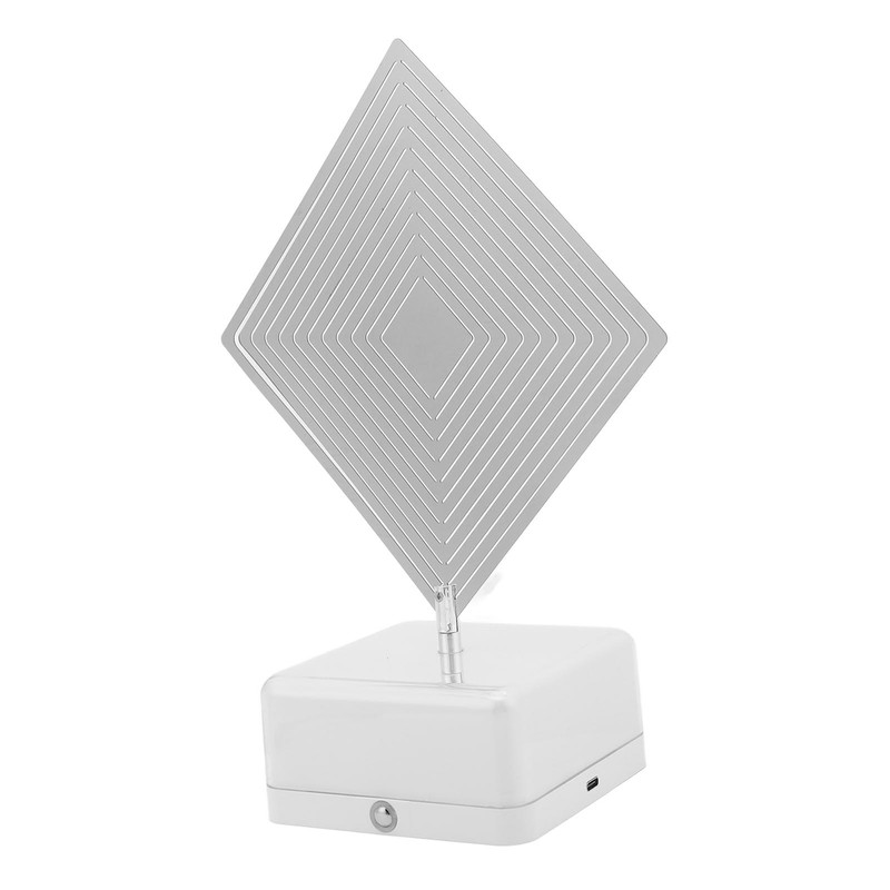 3D Metal Sheet Night Light Rotation Rechargeable Decoration 3D Night