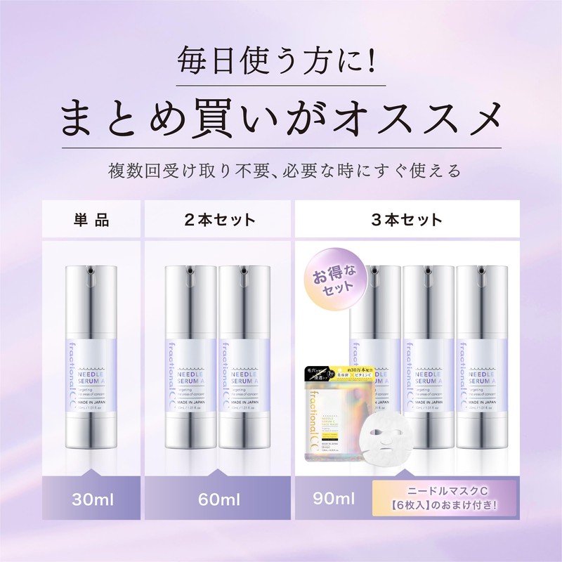 Fractional CC Needle Serum A x 3 Piece Set +