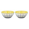 Guzzini - Le Murrine, Set of 2 Bowls - Grey/Yellow,
