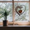 Rostikal Hanging Heart - Romantic Metal Decoration in Rust Effect