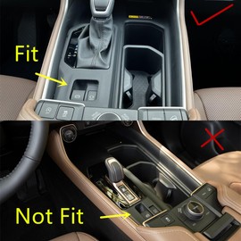 ZiWen Interior Trims Carbon Fiber Style Gear Panel Center Console Cover Accessories for Toyota Grand Highlander 2024 2025 2026 (Gear Panel Carbon Fiber Print)