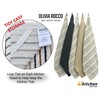 Olivia Rocco 5 Pack Striped Kitchen Tea Towels Cotton Super