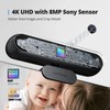 DEPSTECH DW40 UHD Webcam 4K, 1/2.55'' Sony Sensor, Webcam with