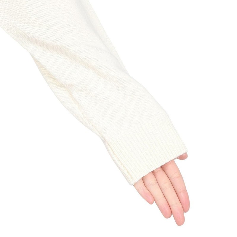Cox Sportif LG4FST03L Women's Sweater, Embroidered, Deformable Collar, Crew Neck,