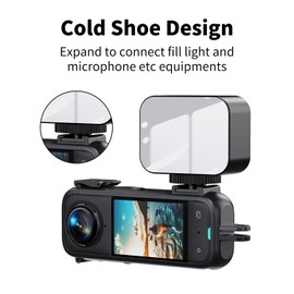 PC Plastic Case for Insta360 X4 Accessories, with an Adapter and Long Screws to Connect Selfie Stick and Stand, Convenient for Replace Batteries