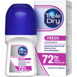 Triple Dry Women | Fresh Fragrance Anti-Perspirant Roll On 50ml | 72-Hour Protection Against Excessive Sweating | Fights Odour | Triple Active Formula | Clinically Proven | Female