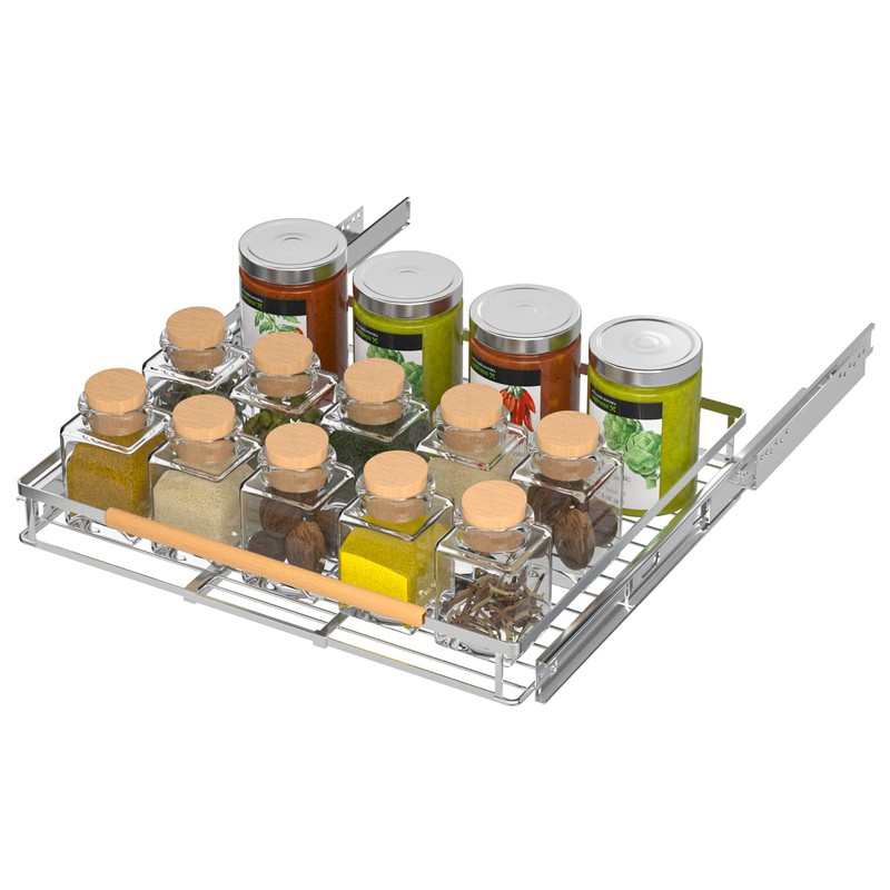 iPEGTOP 2 Pack Pull Out Cabinet Drawer Shelf Organizer, Extendable