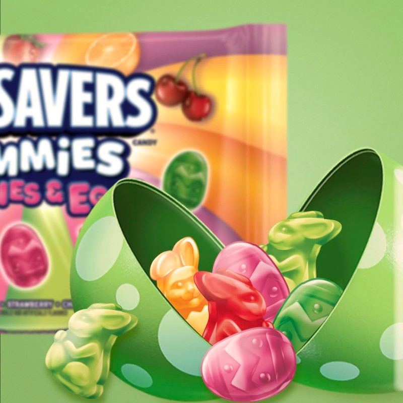 LIFE SAVERS Gummies Bunnies & Eggs Easter Candy Assortment, 9