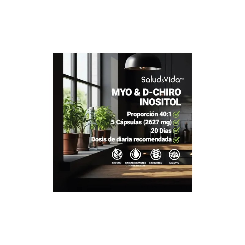 Myo Chiro Inositol 100 Cápsulas Sabor