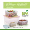 Food Storage Containers with Lids Set of 4 - 5oz,