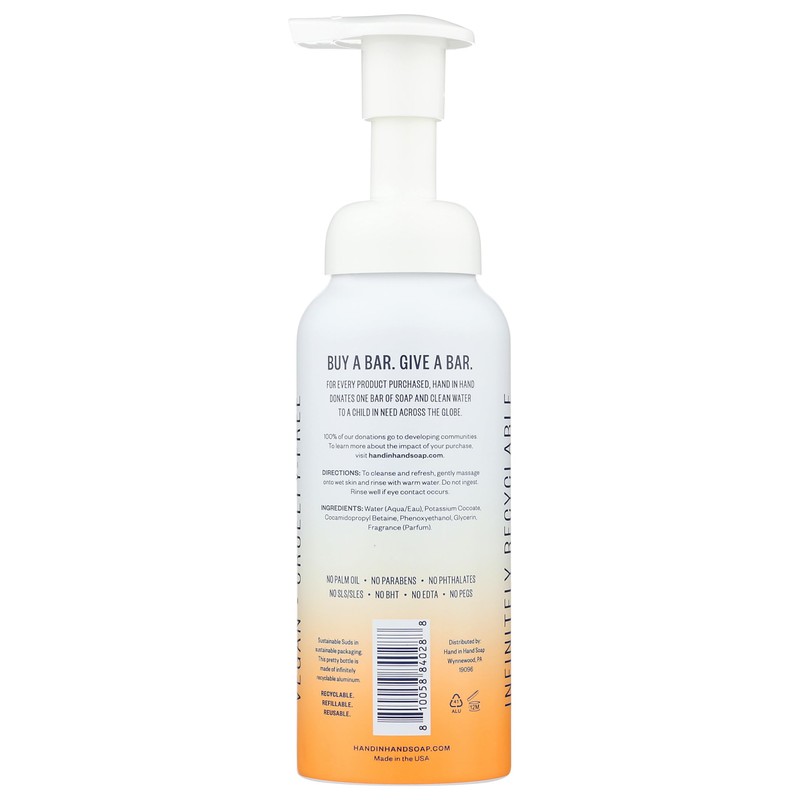 Hand In Hand Citrus Grove Foaming Hand Soap, 8.5 Fz