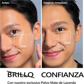 Chillab Polvo Compacto Mate de Lavanda, Defensor Anti-Brillo y Difuminador de Poros | Polvo Fijador 10g, Control de Grasa, Acabado Mate Sin Residuo Blanco, Testado Dermatológicamente, Vegano y Cruelty-Free