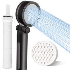 ALSS-AL Detachable Water Softener Shower Head with Filter for Hard Water, High Pressure Shower Head with handheld, ON/OFF Pause Switch，Remove Chlorine and Harmful Substance for dry skin and hair…