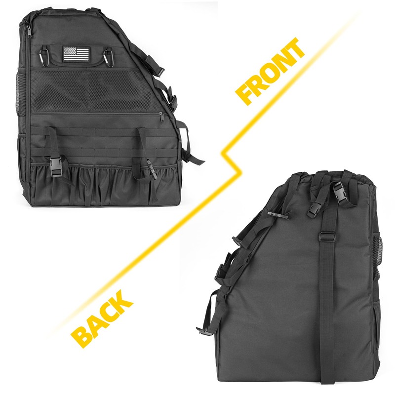 NKCELL POWER Wrangler Roll Bar Storage Bag Compatible with 1997-2023+
