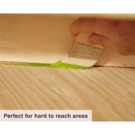 Zibra Palm Pro Cut in Angled Paint Paint Brush, Short Handle for Furniture and Next to Trim, 2-inch